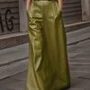 A-Line Loose Belted Solid Color Skirts Bottoms